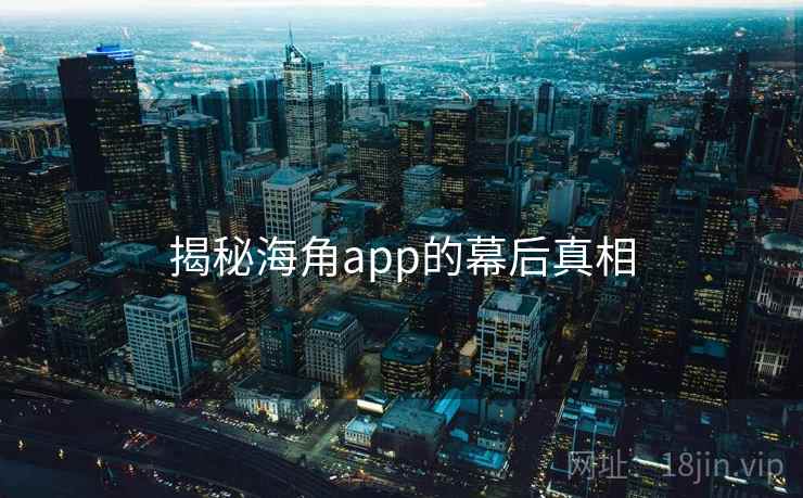 揭秘海角app的幕后真相